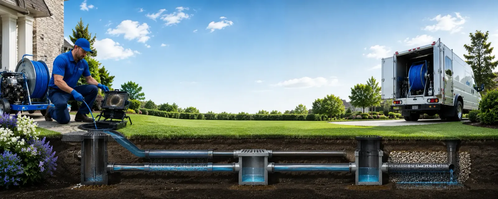 Outdoor drain cleaning information for Waitsfield, VT